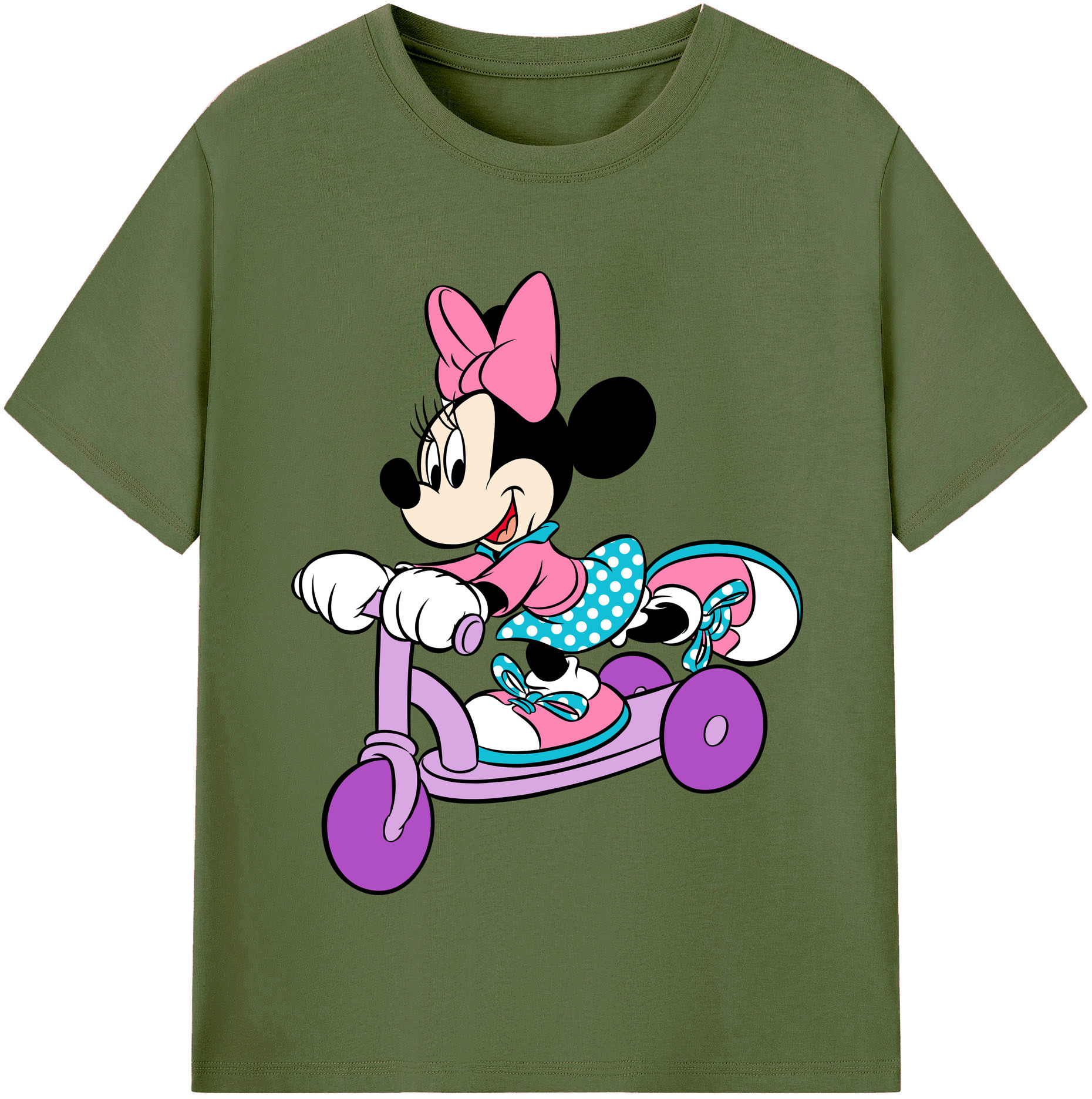 （画像用） ミッキーマウス Mickey Mouse 綿100％半袖Tシャツ（フロントプリント）